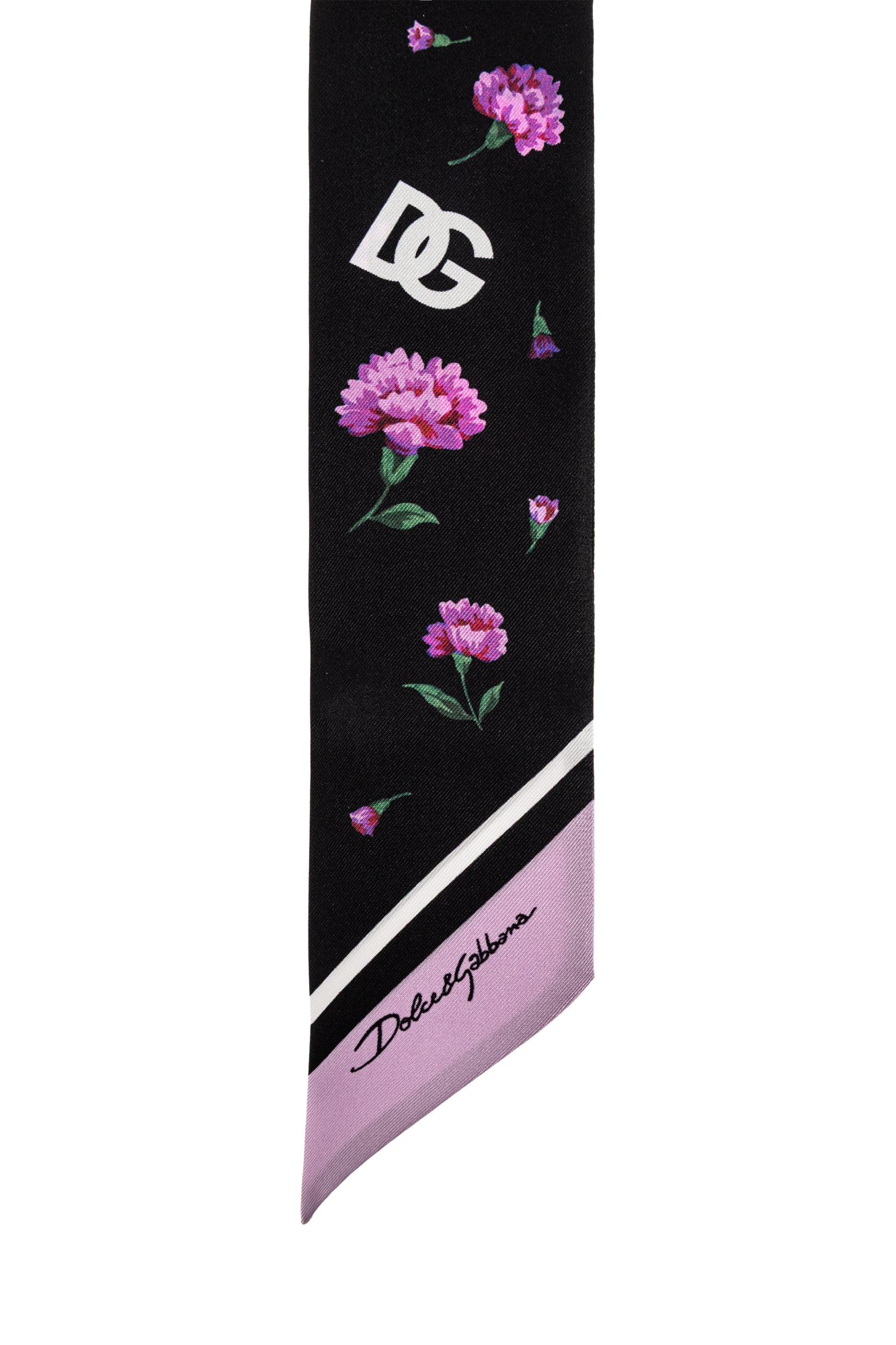 Dolce & Gabbana Silk scarf with floral motif | Women's | Vitkac